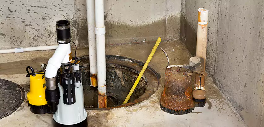 Installing Sump Pump in Finished Basement in Newton, MA