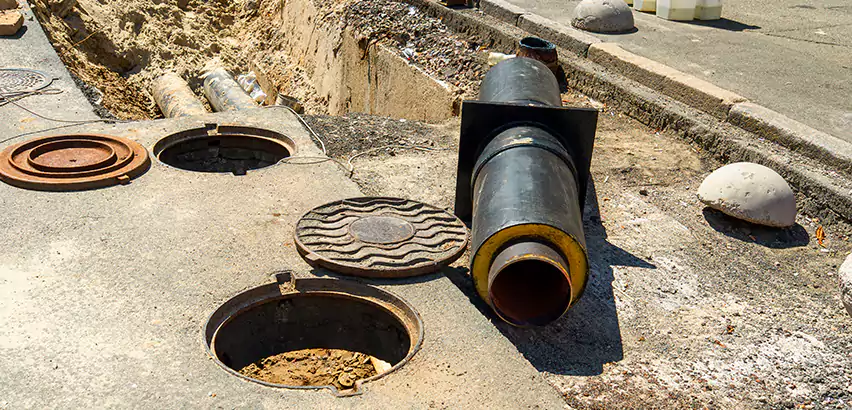 Lateral Sewer Line Replacement in Newton